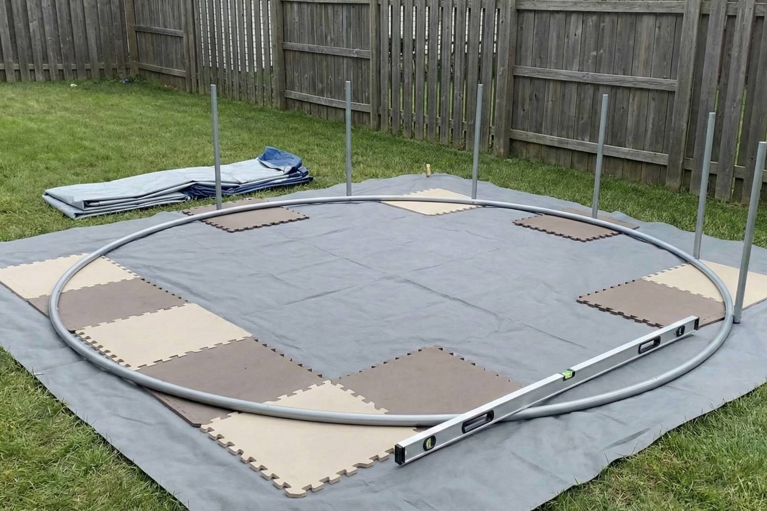 installation petite piscine tubulaire