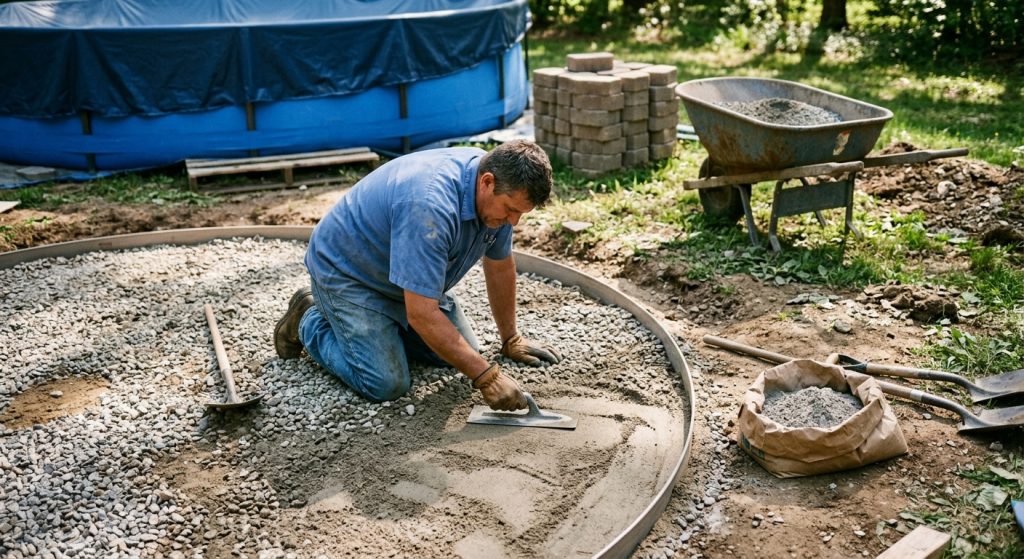 faut il faire une dalle en beton pour une piscine