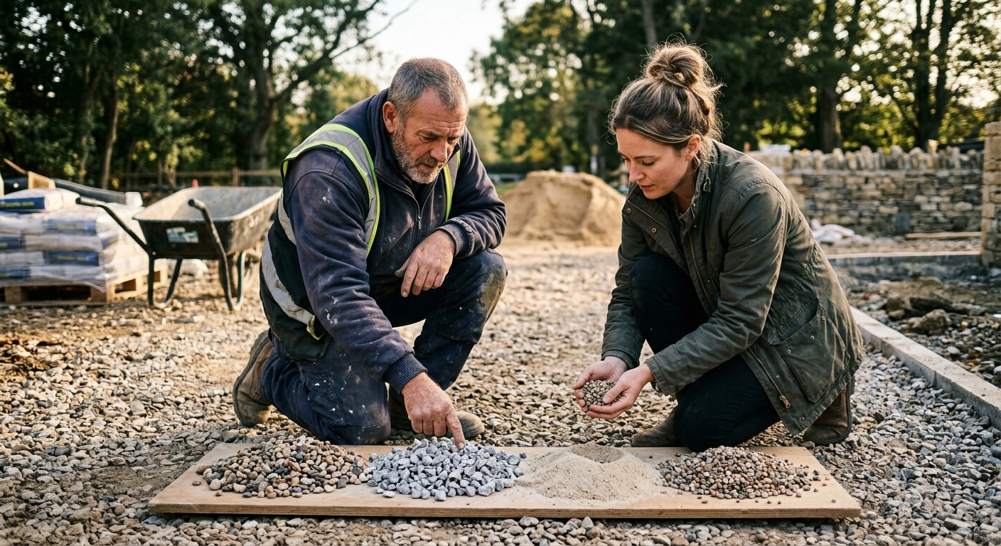 Le choix des matériaux : quel gravier ou sable utiliser ?