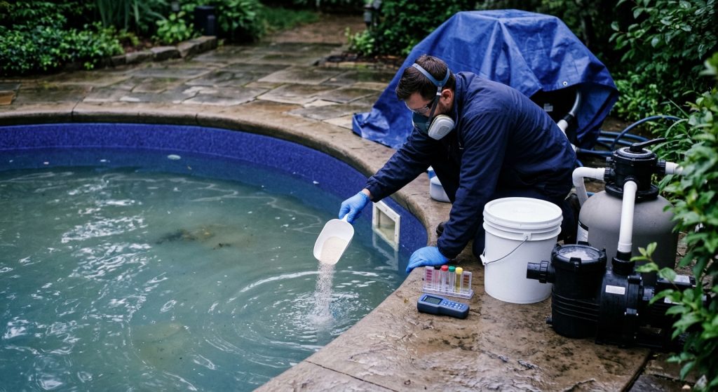 piscine trouble apres un orage le protocole techni